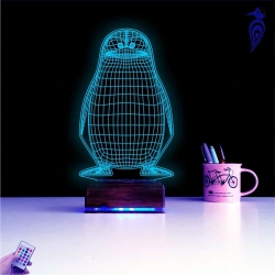 Penguen Çocuk Odası Tasarım 3D Lamba - Masa Gece Lambası Penguen Çocuk Odası Tasarım 3D Lamba - Masa Gece Lambası