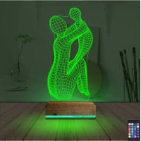 Anne Bebek Minimalist 3D Lamba - Masa Gece Lambası