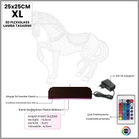 At Tasarım Çocuk Odası 3D Lamba - Masa Gece Lambası