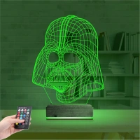Darth Veider 3D Lamba - Masa Gece Lambası Darth Veider 3D Lamba - Masa Gece Lambası