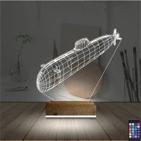 Denizaltı 3D Lamba - Masa Gece Lambası