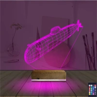 Denizaltı 3D Lamba - Masa Gece Lambası