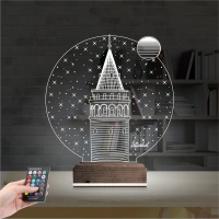 Galata Kulesi 3D Lamba - Masa Gece Lambası
