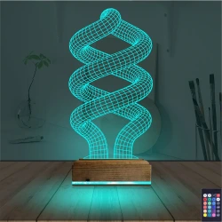 Geometrik Dekoratif 3D Lamba - Masa Gece Lambası Geometrik Dekoratif 3D Lamba - Masa Gece Lambası