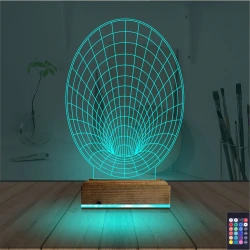 Geometrik Dekoratif 3D Lamba - Masa Gece Lambası Geometrik Dekoratif 3D Lamba - Masa Gece Lambası