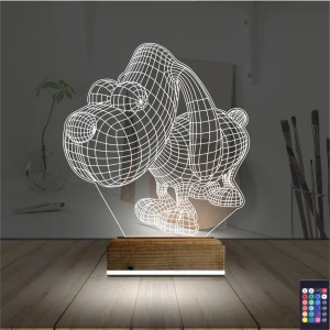 Köpek Çocuk Odası 3D Lamba - Masa Gece Lambası Köpek Çocuk Odası 3D Lamba - Masa Gece Lambası