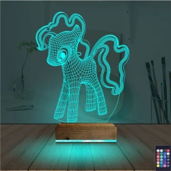 Ponny At Çocuk Odası 3D Lamba - Masa Gece Lambası Ponny At Çocuk Odası 3D Lamba - Masa Gece Lambası