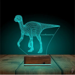 Dinozor Lesothosaurus 3D Lamba - Masa Gece Lambası Dinozor Lesothosaurus 3D Lamba - Masa Gece Lambası