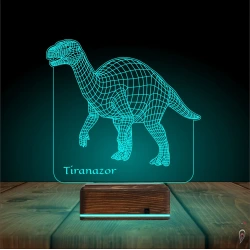 Dinozor Tiranazor 3D Lamba - Masa Gece Lambası Dinozor Tiranazor 3D Lamba - Masa Gece Lambası