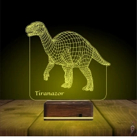 Dinozor Tiranazor 3D Lamba - Masa Gece Lambası