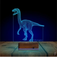 Dinozor Velociraptor 3D Lamba - Masa Gece Lambası