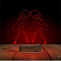 Bale Balerin 3D Lamba - Masa Gece Lambası