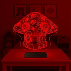 Çocuk Odası Mantar 3D Lamba - Masa Gece Lambası Çocuk Odası Mantar 3D Lamba - Masa Gece Lambası