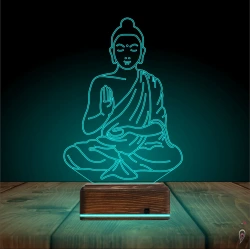 Yoga Buda 3D Lamba - Masa Gece Lambası Yoga Buda 3D Lamba - Masa Gece Lambası