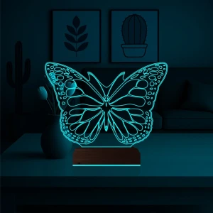 Kelebek 3D Lamba - Masa Gece Lambası Kelebek 3D Lamba - Masa Gece Lambası