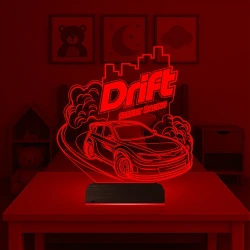 Drift Yarış Arabası 3D Lamba - Masa Gece Lambası Drift Yarış Arabası 3D Lamba - Masa Gece Lambası