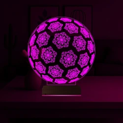 Kar Tanesi 3D Lamba - Masa Gece Lambası Kar Tanesi 3D Lamba - Masa Gece Lambası