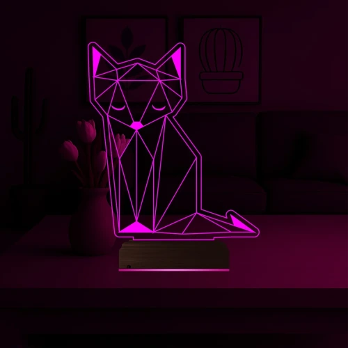 Kurnaz Tilki 3D Lamba - Masa Gece Lambası