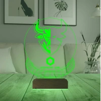 Crypto Chainlink Link Coin Kripto Finans 3D Lamba - Masa Gece Lambası