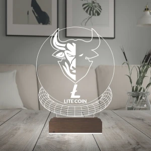 Crypto Lite Ltc Coin Kripto Finans 3D Lamba - Masa Gece Lambası Crypto Lite Ltc Coin Kripto Finans 3D Lamba - Masa Gece Lambası