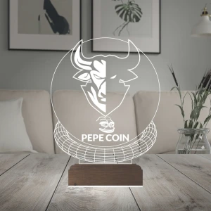 Crypto Pepe Coin Kripto Finans 3D Lamba - Masa Gece Lambası Crypto Pepe Coin Kripto Finans 3D Lamba - Masa Gece Lambası
