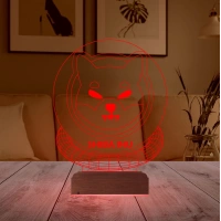 Crypto Shiba Inu Coin Kripto Finans 3D Lamba - Masa Gece Lambası Crypto Shiba Inu Coin Kripto Finans 3D Lamba - Masa Gece Lambası