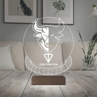 Crypto Ton Coin Kripto Finans 3D Lamba - Masa Gece Lambası Crypto Ton Coin Kripto Finans 3D Lamba - Masa Gece Lambası