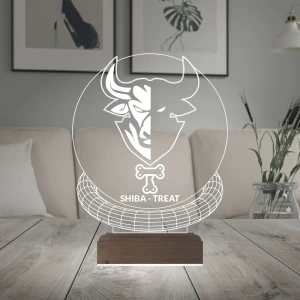 Crypto Shiba Treat Coin Kripto Finans 3D Lamba - Masa Gece Lambası Crypto Shiba Treat Coin Kripto Finans 3D Lamba - Masa Gece Lambası