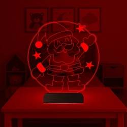 Çocuk Odası Noel Baba Yılbaşı Hediyesi 3D Lamba - Masa Gece Lambası Çocuk Odası Noel Baba Yılbaşı Hediyesi 3D Lamba - Masa Gece Lambası