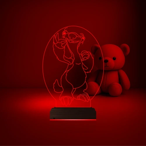 Çocuk Odası Çizgi Film 3D Lamba - Masa Gece Lambası