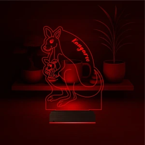 Çocuk Odası Kanguru Yavru Kanguru 3D Lamba - Masa Gece Lambası Çocuk Odası Kanguru Yavru Kanguru 3D Lamba - Masa Gece Lambası