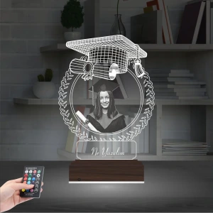 Mezuniyet Hediyesi Öğrenciye Hediye Fotoğraflı 3D Lamba - Masa Gece Lambası Mezuniyet Hediyesi Öğrenciye Hediye Fotoğraflı 3D Lamba - Masa Gece Lambası