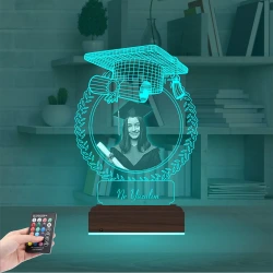 Mezuniyet Hediyesi Öğrenciye Hediye Fotoğraflı 3D Lamba - Masa Gece Lambası Mezuniyet Hediyesi Öğrenciye Hediye Fotoğraflı 3D Lamba - Masa Gece Lambası