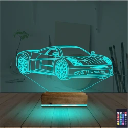 Spor Araba Chevrolet Kişiye Özel 3D Lamba - Masa Gece Lambası Spor Araba Chevrolet Kişiye Özel 3D Lamba - Masa Gece Lambası