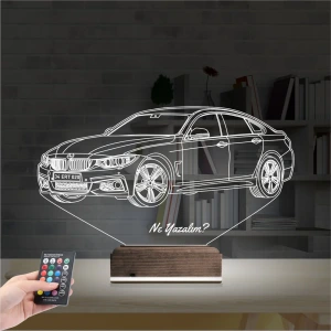 Araba Bmw 4.20 Kişiye Özel 3D Lamba - Masa Gece Lambası Araba Bmw 4.20 Kişiye Özel 3D Lamba - Masa Gece Lambası