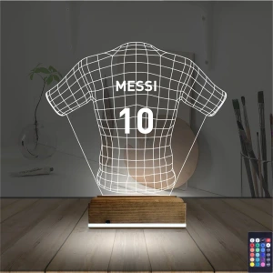 Futbol Forma Taraftar Kişiye Özel 3D Lamba - Masa Gece Lambası Futbol Forma Taraftar Kişiye Özel 3D Lamba - Masa Gece Lambası