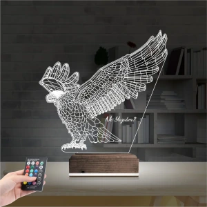 Kartal Taraftar Kişiye Özel 3D Lamba - Masa Gece Lambası Kartal Taraftar Kişiye Özel 3D Lamba - Masa Gece Lambası
