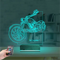 Motorsiklet Harley Motor Kişiye Özel 3D Lamba - Masa Gece Lambası Motorsiklet Harley Motor Kişiye Özel 3D Lamba - Masa Gece Lambası