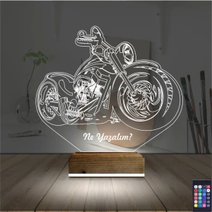 Motorsiklet Harley Motor Kişiye Özel 3D Lamba - Masa Gece Lambası Motorsiklet Harley Motor Kişiye Özel 3D Lamba - Masa Gece Lambası