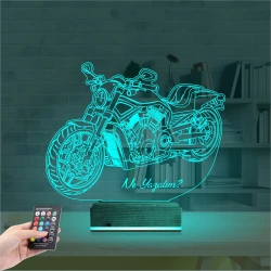 Motorsiklet Harley Motor Kişiye Özel 3D Lamba - Masa Gece Lambası Motorsiklet Harley Motor Kişiye Özel 3D Lamba - Masa Gece Lambası