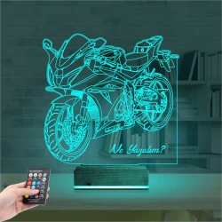 Motorsiklet Yarış Motoru Kişiye Özel 3D Lamba - Masa Gece Lambası Motorsiklet Yarış Motoru Kişiye Özel 3D Lamba - Masa Gece Lambası