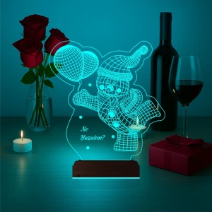 Kardan Adam Yılbaşı Hediyesi Kişiye Özel 3D Lamba - Masa Gece Lambası Kardan Adam Yılbaşı Hediyesi Kişiye Özel 3D Lamba - Masa Gece Lambası