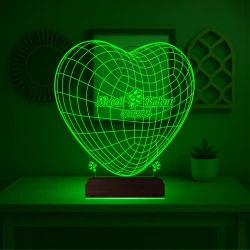 Kalp Sevgiliye Hediye Kişiye Özel 3D Lamba - Masa Gece Lambası Kalp Sevgiliye Hediye Kişiye Özel 3D Lamba - Masa Gece Lambası