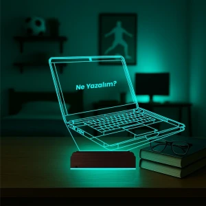 Laptop Notbook Bilgisayar Kişiye Özel 3D Lamba - Masa Gece Lambası Laptop Notbook Bilgisayar Kişiye Özel 3D Lamba - Masa Gece Lambası