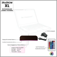 Laptop Notbook Bilgisayar Kişiye Özel 3D Lamba - Masa Gece Lambası