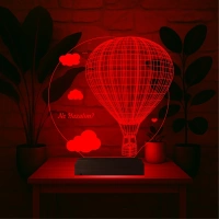 Balon Bulut Tasarım Kişiye Özel 3D Lamba - Masa Gece Lambası