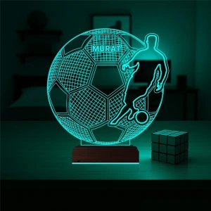 Futbolcu Ronaldo Futbol Taraftar Kişiye Özel 3D Lamba - Masa Gece Lambası Futbolcu Ronaldo Futbol Taraftar Kişiye Özel 3D Lamba - Masa Gece Lambası