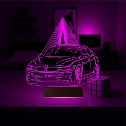 Araba Otomobil Bmw Kişiye Özel 3D Lamba - Masa Gece Lambası Araba Otomobil Bmw Kişiye Özel 3D Lamba - Masa Gece Lambası