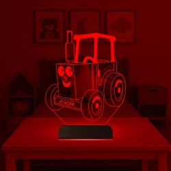 Çocuk Odası Traktör Tasarım Kişiye Özel 3D Lamba - Masa Gece Lambası Çocuk Odası Traktör Tasarım Kişiye Özel 3D Lamba - Masa Gece Lambası