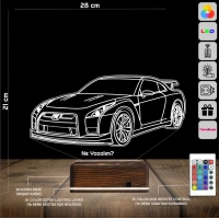 Spor Araba Honda GTR Otomobil Kişiye Özel 3D Lamba - Masa Gece Lambası Spor Araba Honda GTR Otomobil Kişiye Özel 3D Lamba - Masa Gece Lambası
